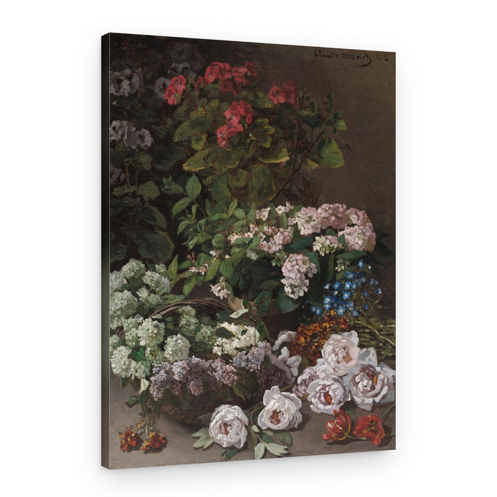 Spring Flowers (1864) By Claude Monet – Canvas Print