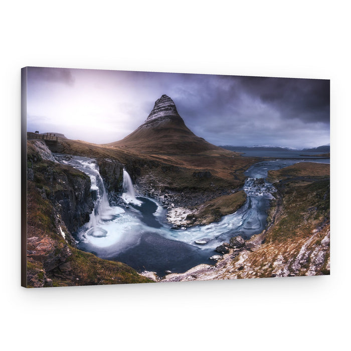 Kirkjufell Mountain Waterfall – Canvas Print