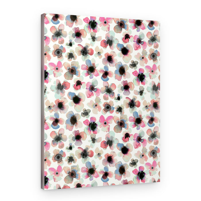 Watercolor Floral Pattern – Canvas Print