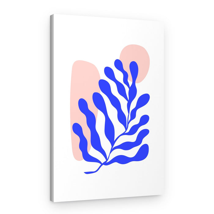 Blue Organic Shapes – Canvas Print
