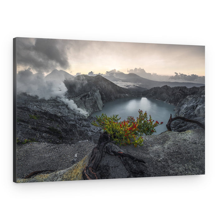 Dramatic Crater Lake – Canvas Print
