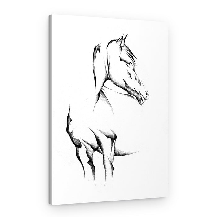 Elegant Abstract Horse – Canvas Print