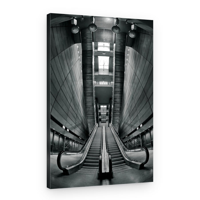 Modern Metro Escalators – Canvas Print