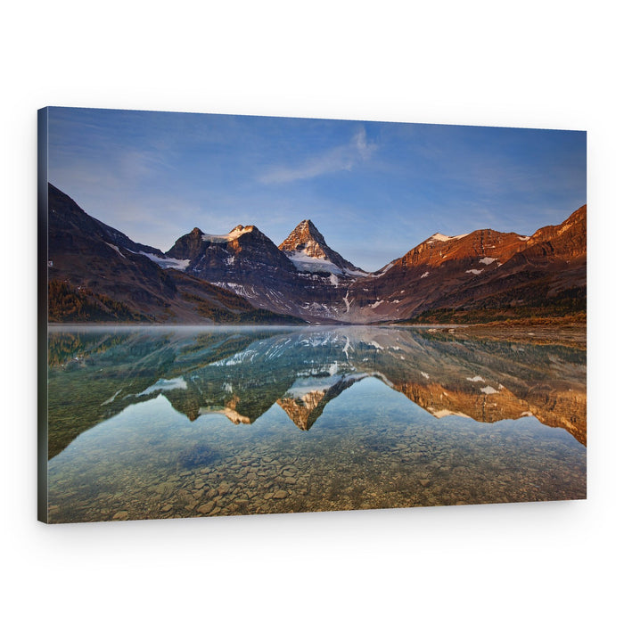 Serene Mountain Lake Reflection – Canvas Print