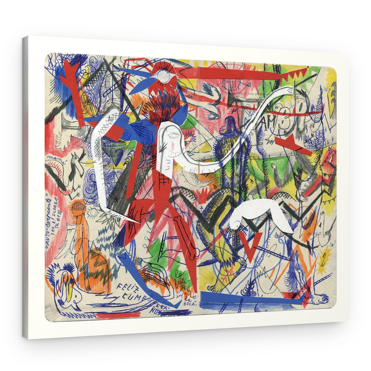 Vibrant Abstract Figures – Canvas Print