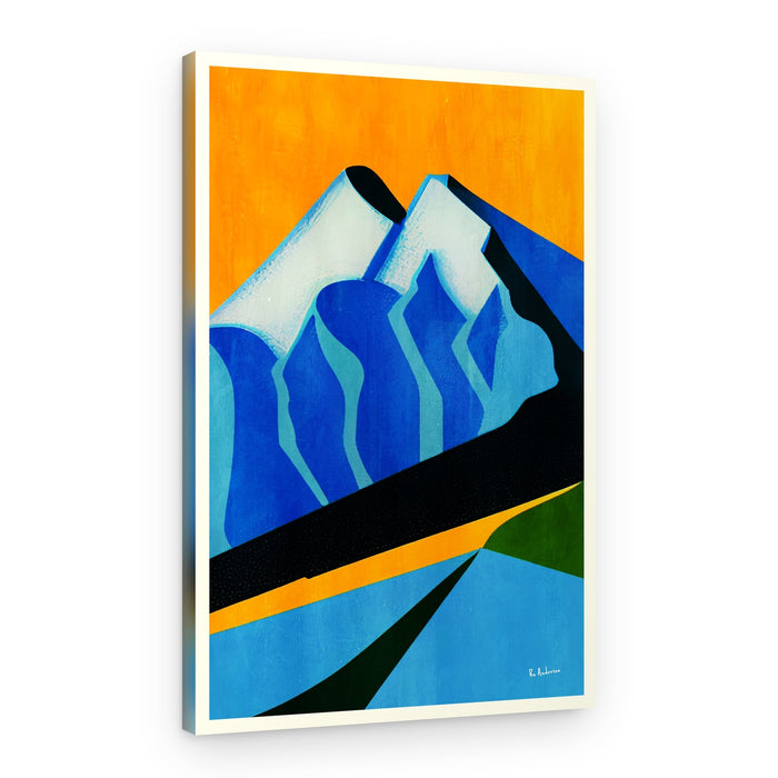 Abstract Mountain Peaks – Canvas Print