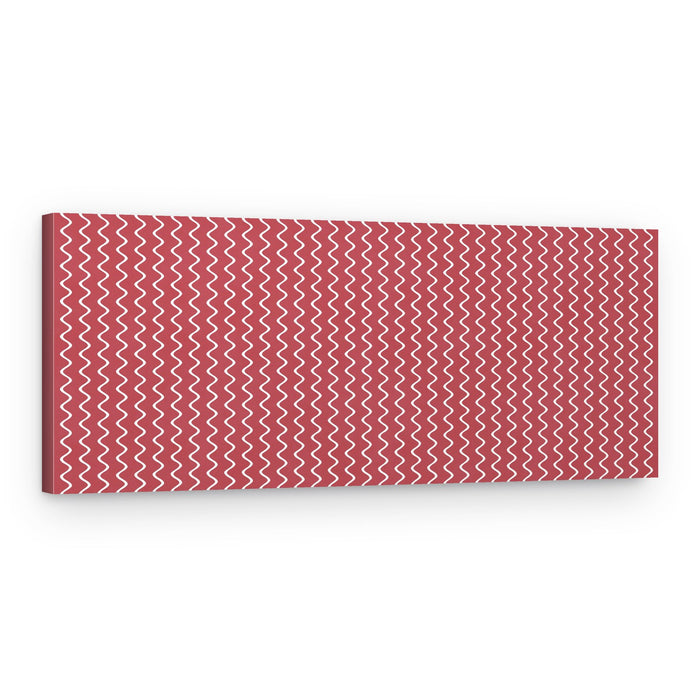 Crimson Ripple Pattern – Canvas Print