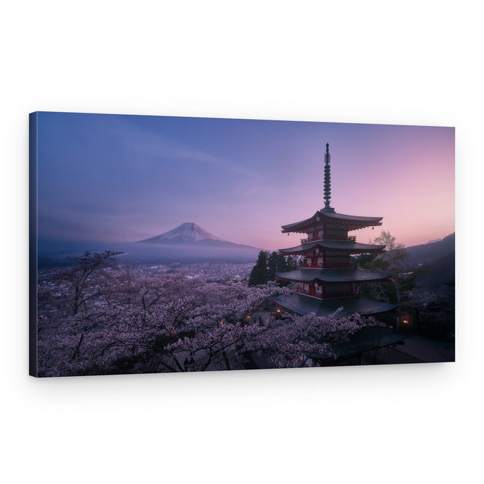 Chureito Pagoda Fuji Dawn – Canvas Print