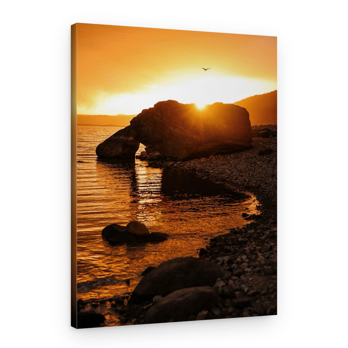 Sunset Over Arch Rock – Canvas Print