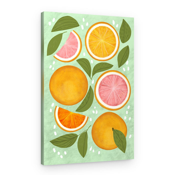 Fresh Citrus Zest – Canvas Print