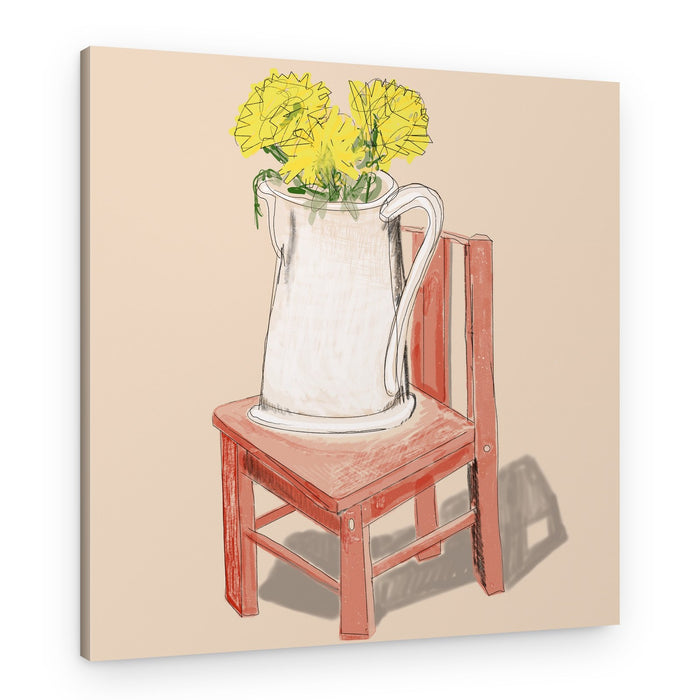 Yellow Dandelions Still Life – Canvas Print