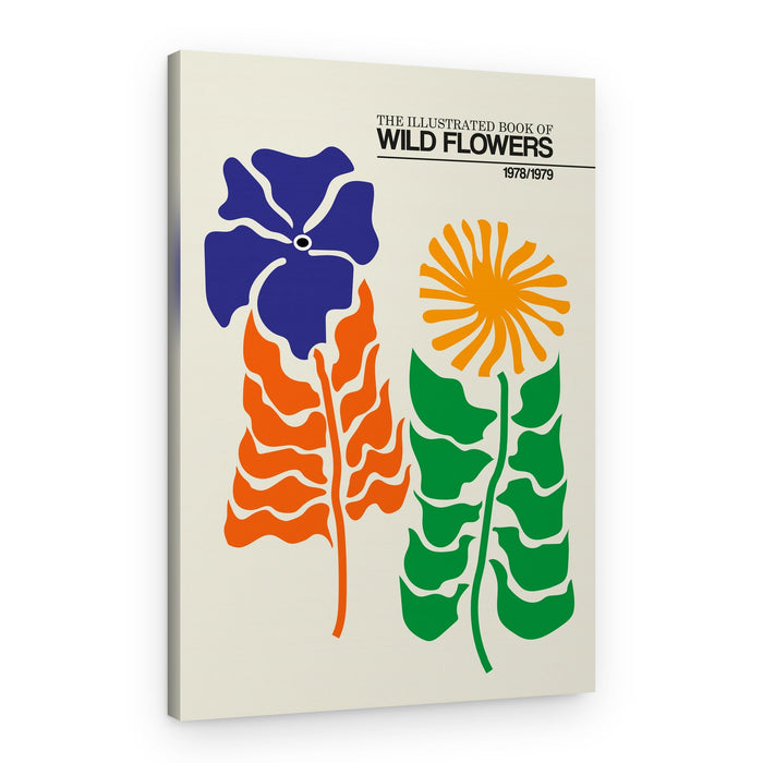 Retro Wild Flowers – Canvas Print