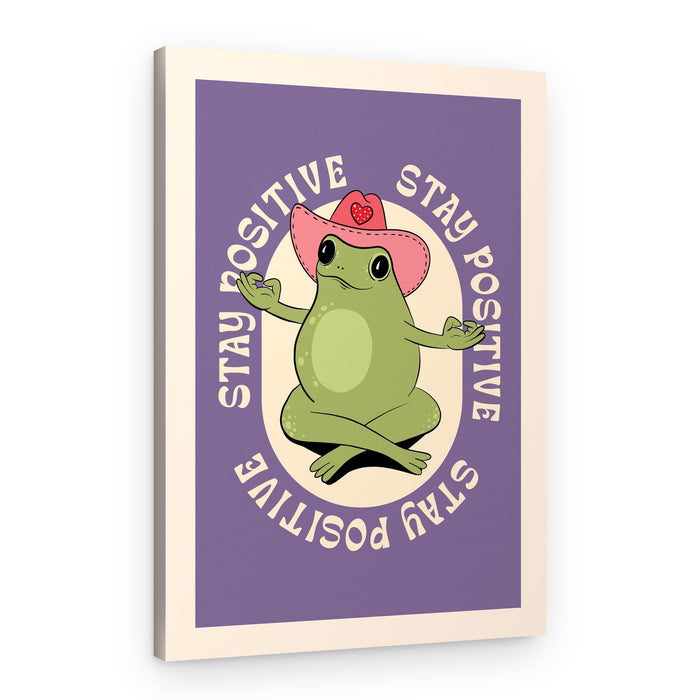 Meditating Cowboy Frog – Canvas Print
