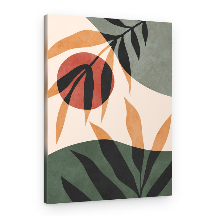 Warm Desert Leaves – Canvas Print