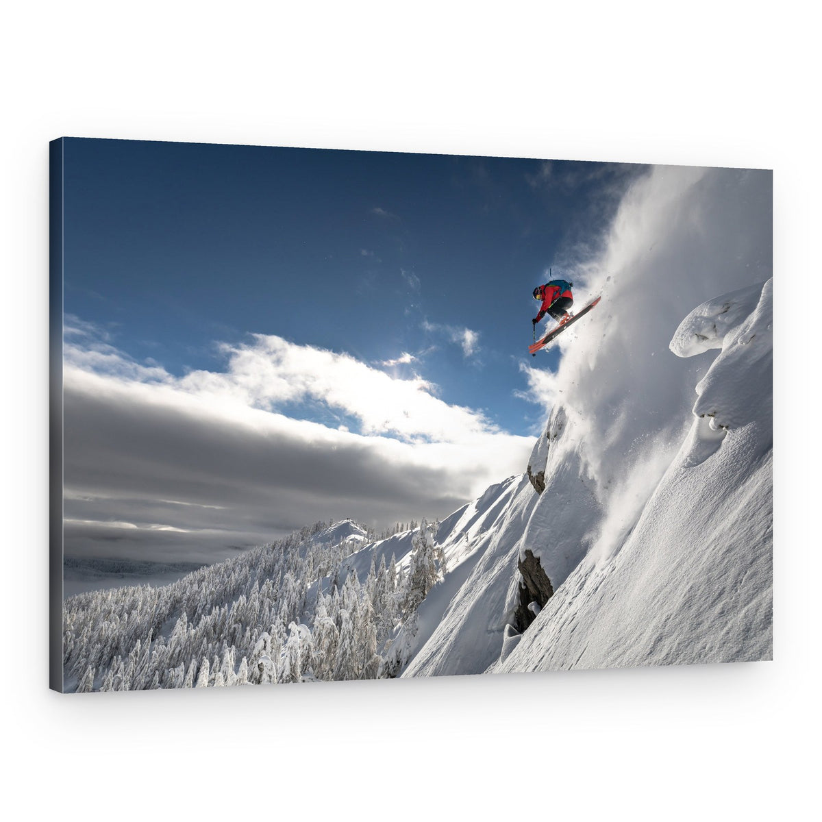 Extreme Mountain Ski Jump – Canvas Print