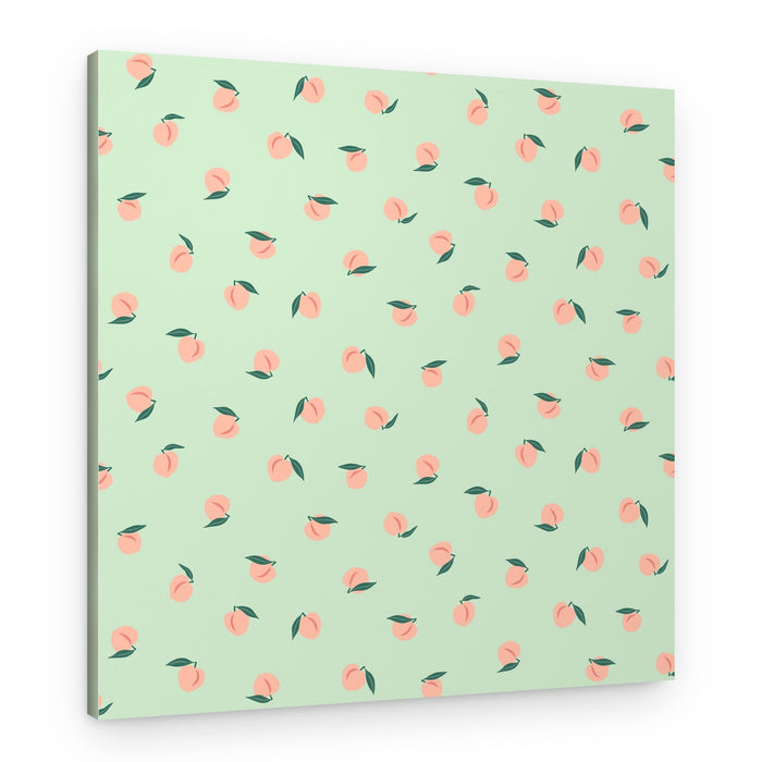 Sweet Peach Pattern – Canvas Print