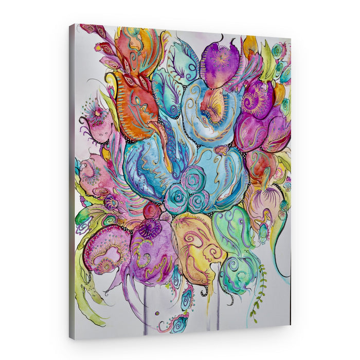 Whimsical Floral Dream – Canvas Print