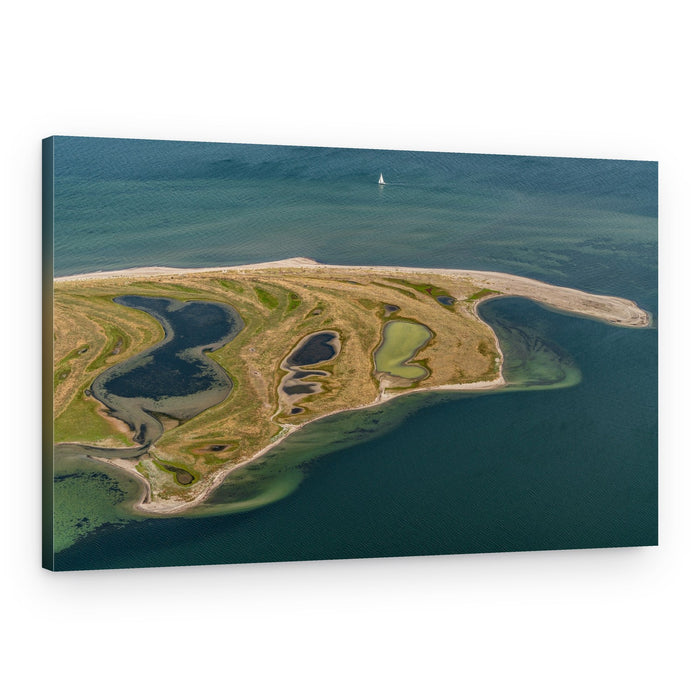 Aerial Island Forms – Canvas Print