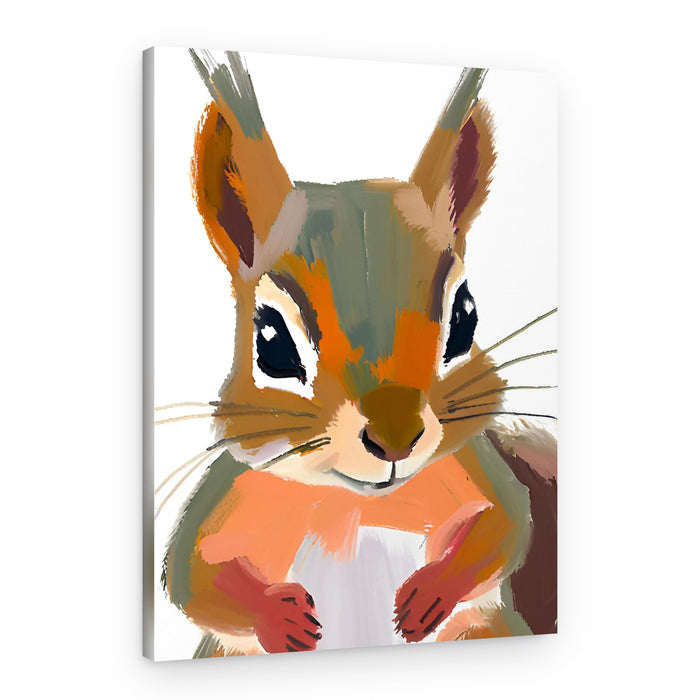 Charming Squirrel Portrait – Canvas Print