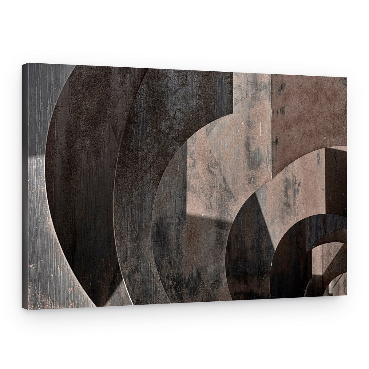 Abstract Metal Curves – Canvas Print
