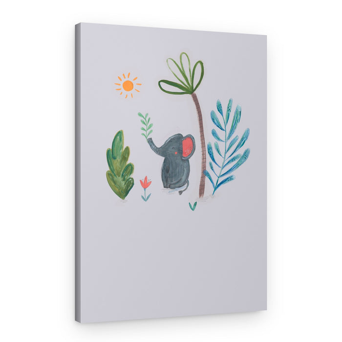 Sweet Elephant in Jungle – Canvas Print