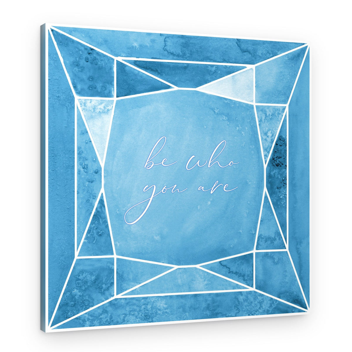Blue Geometric Inspiration – Canvas Print