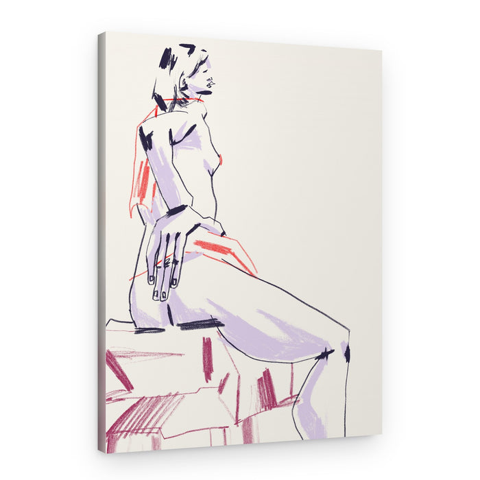 Quiet Nude Study – Canvas Print