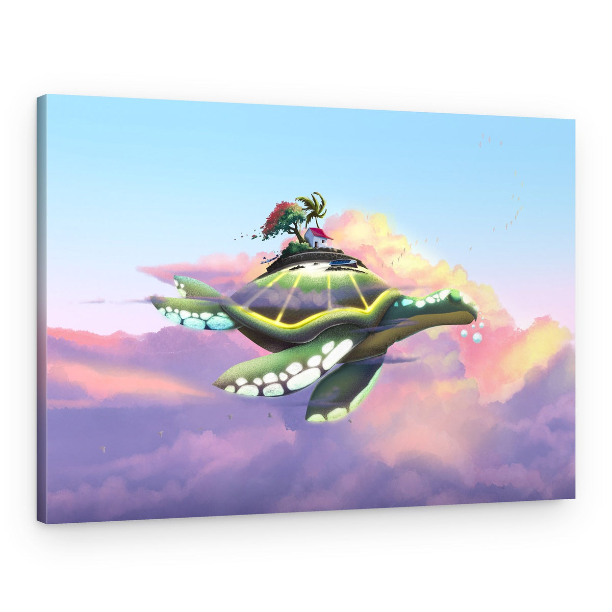 Flying Turtle Island – Canvas Print
