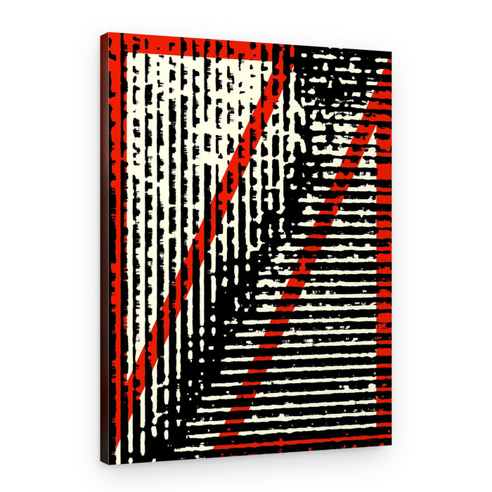 Fragmented Graphic Lines – Canvas Print
