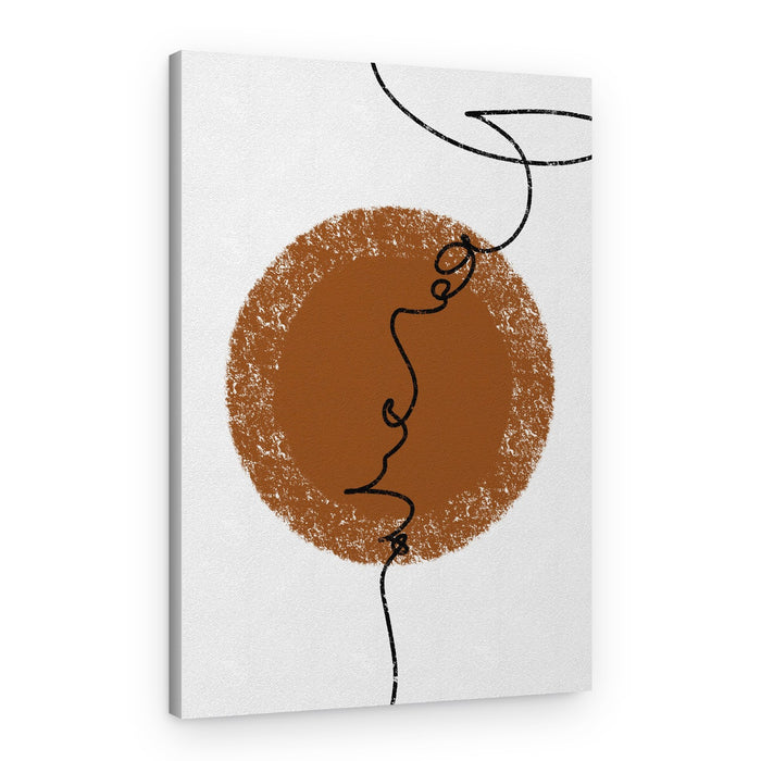 Minimalist Face Profile – Canvas Print