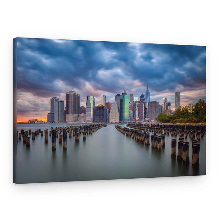 New York City Dusk Skyline – Canvas Print