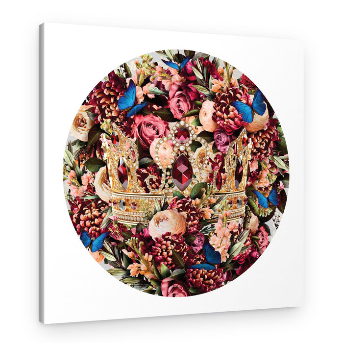 Golden Crown Floral Fantasy – Canvas Print
