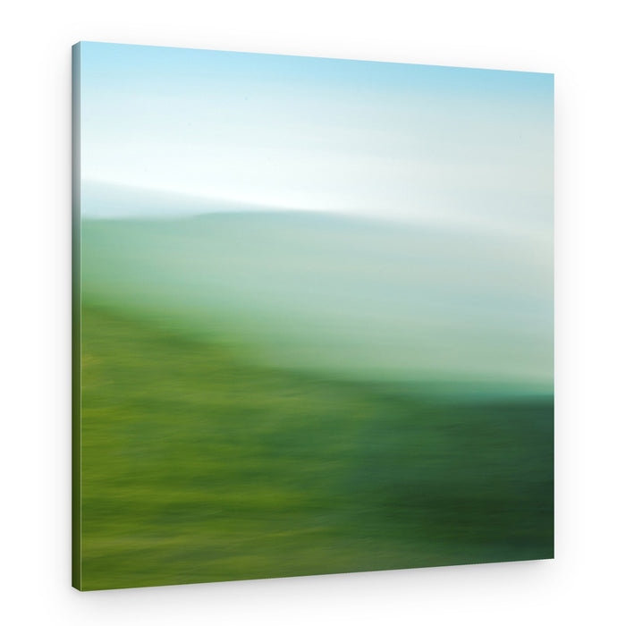 Serene Green Horizon – Canvas Print