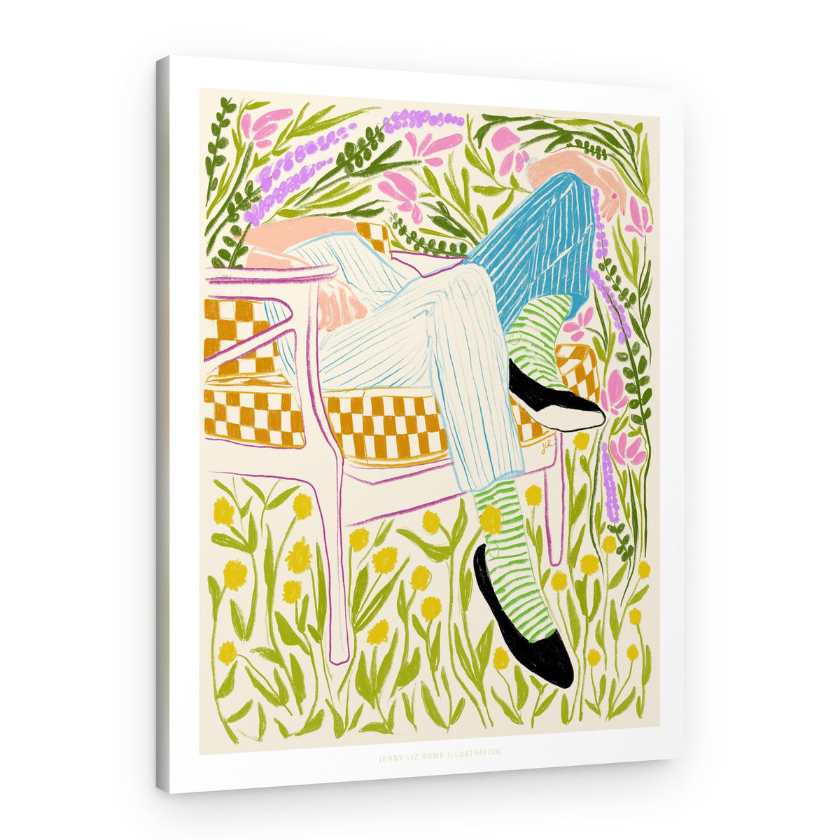 Jlr Quiet in the garden 2 – Canvas Print