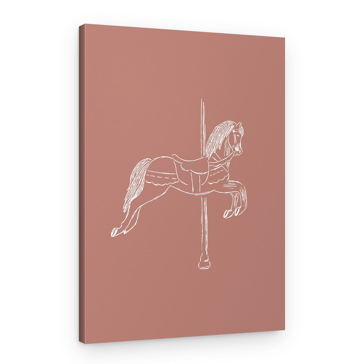 Whimsical Carousel Horse – Canvas Print