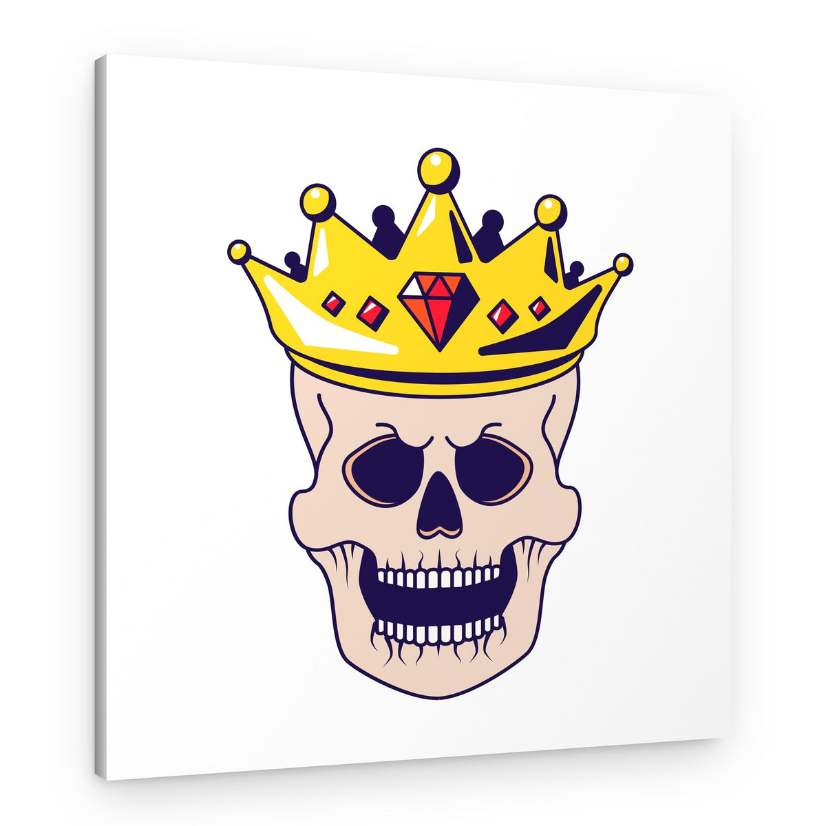 Royal Skull Crown – Canvas Print