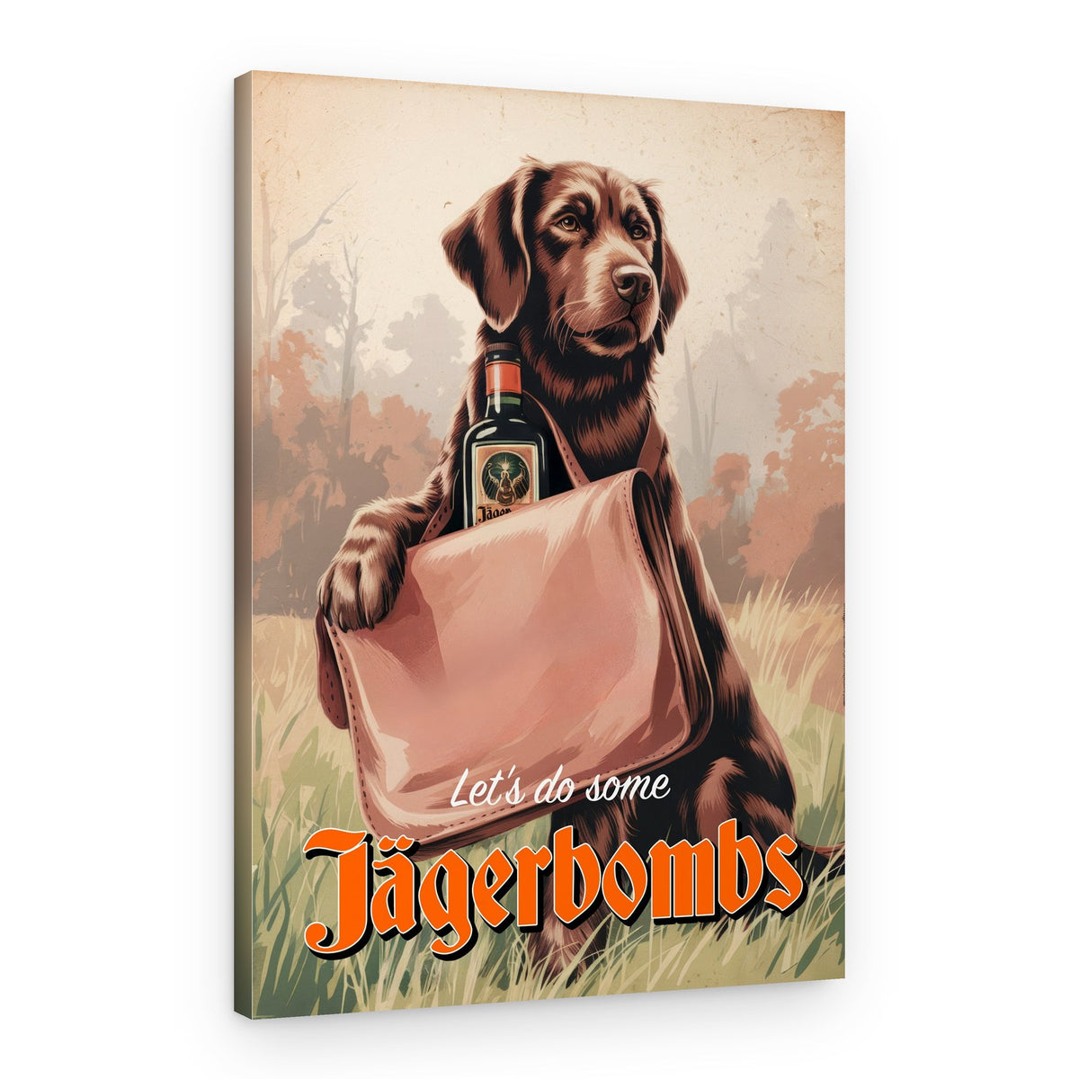 Loyal Dog's Satchel – Canvas Print