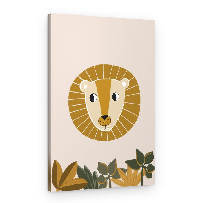 Friendly Jungle Lion – Canvas Print