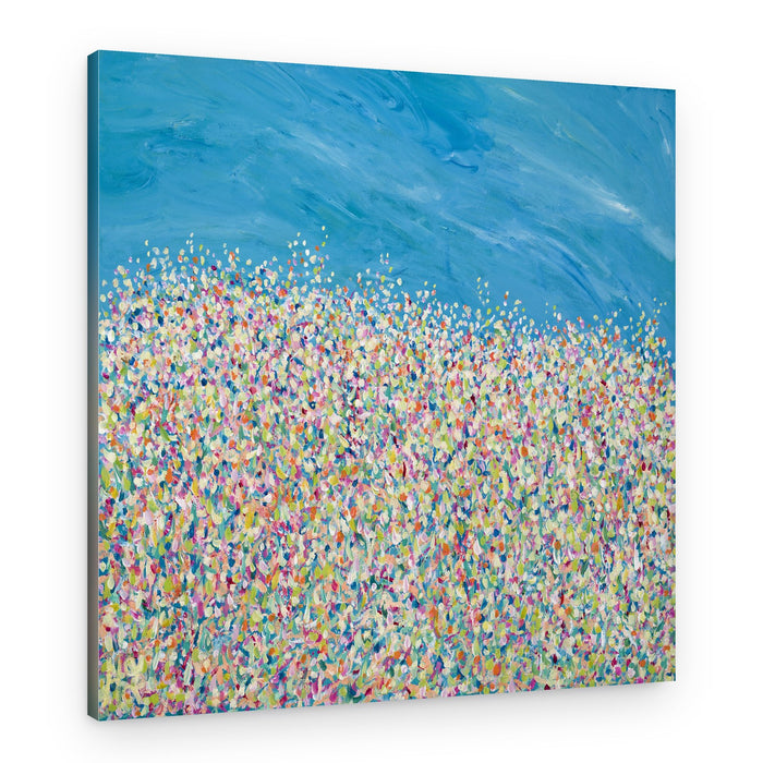 Vibrant Flower Field – Canvas Print