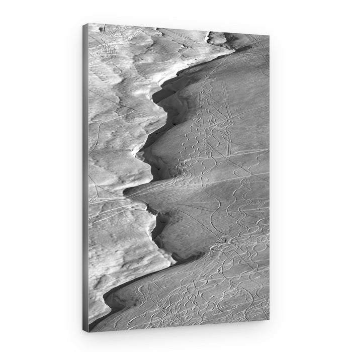 Vast Alpine Ski Tracks – Canvas Print