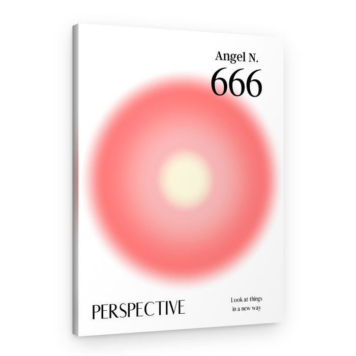 Angel Number 666 Perspective – Canvas Print