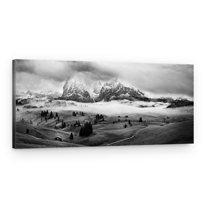 Majestic Mountain Fog – Canvas Print