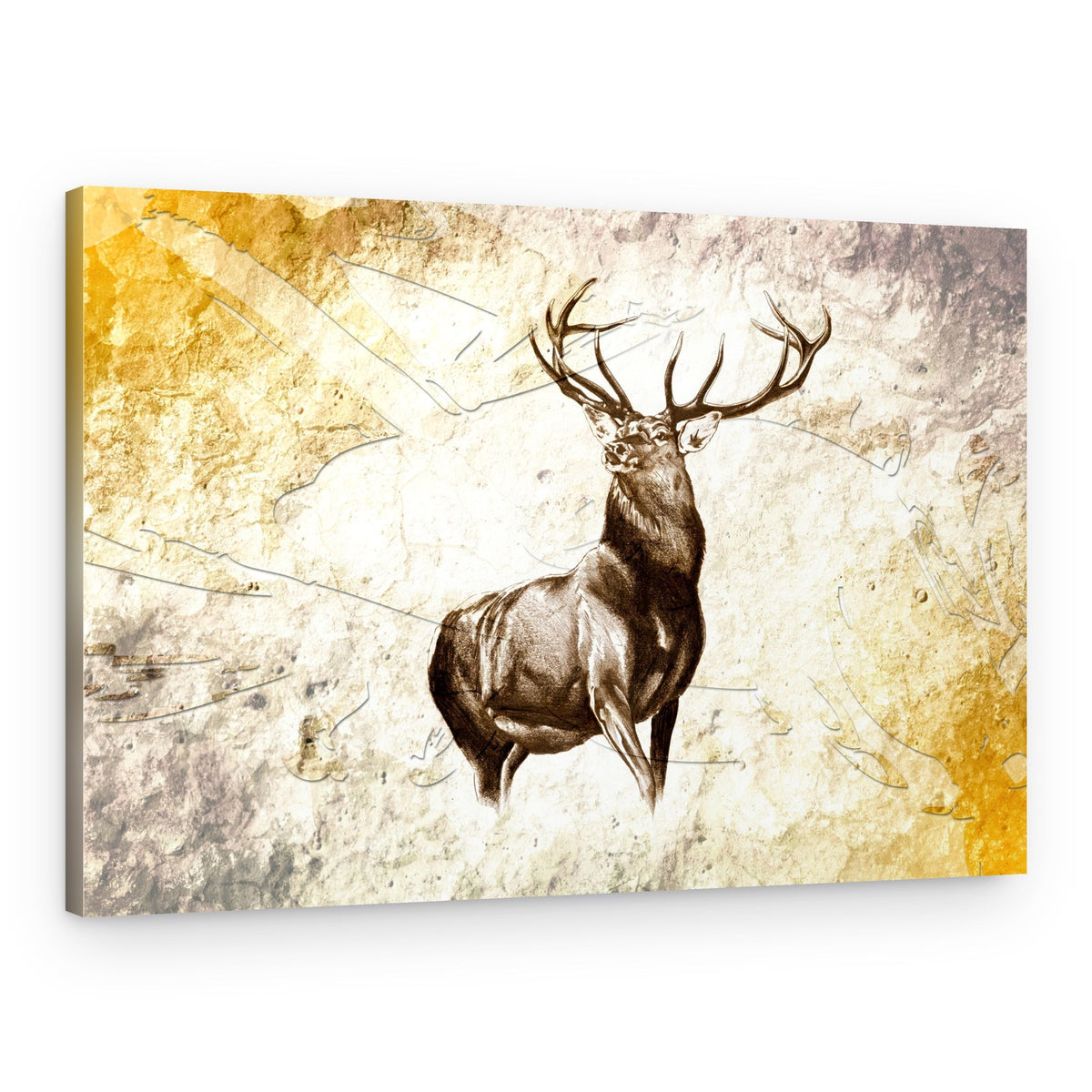 Regal Woodland Stag – Canvas Print