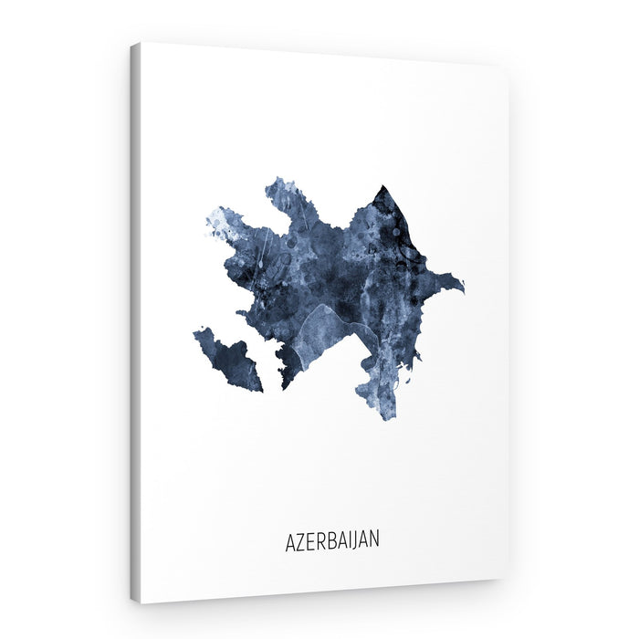 Azerbaijan Watercolor Map – Canvas Print