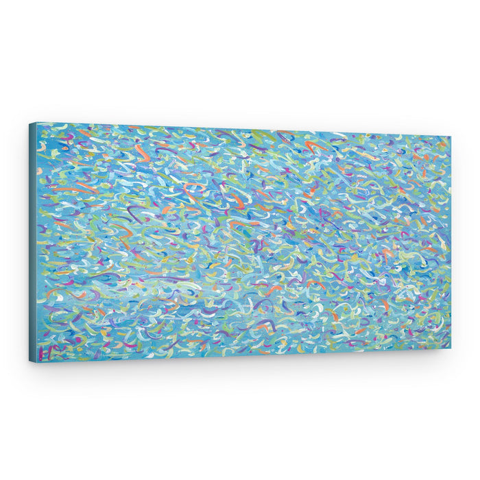 Vibrant Abstract Ripples – Canvas Print