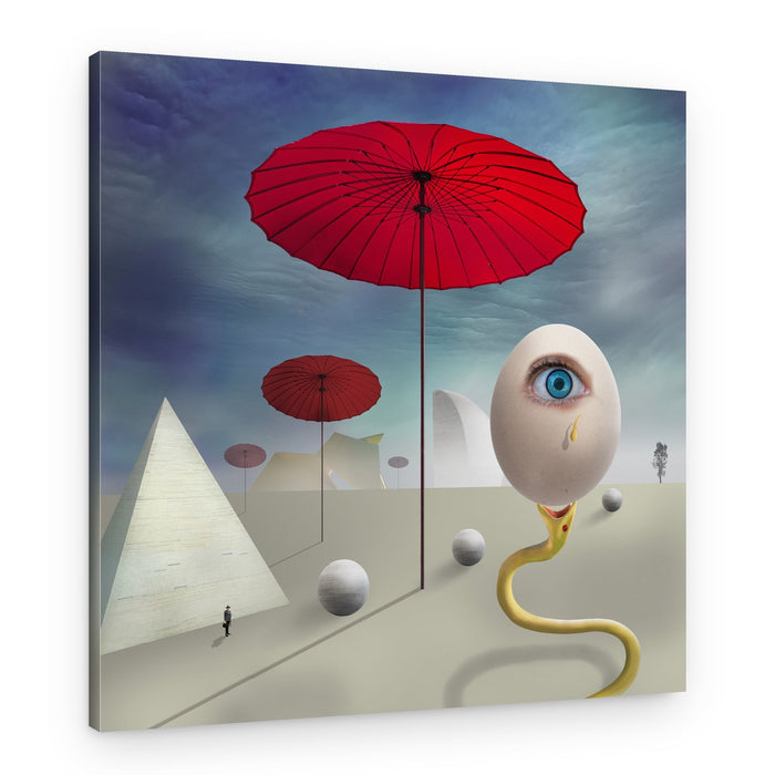 Surreal Desert Eye – Canvas Print
