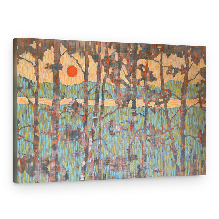 Abstract Forest Sunset – Canvas Print