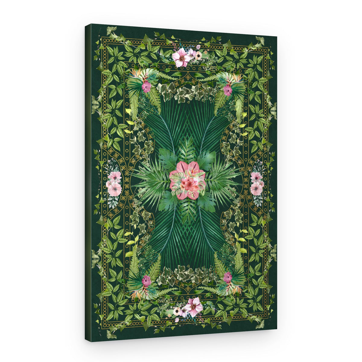 Botanical Jungle Bloom – Canvas Print