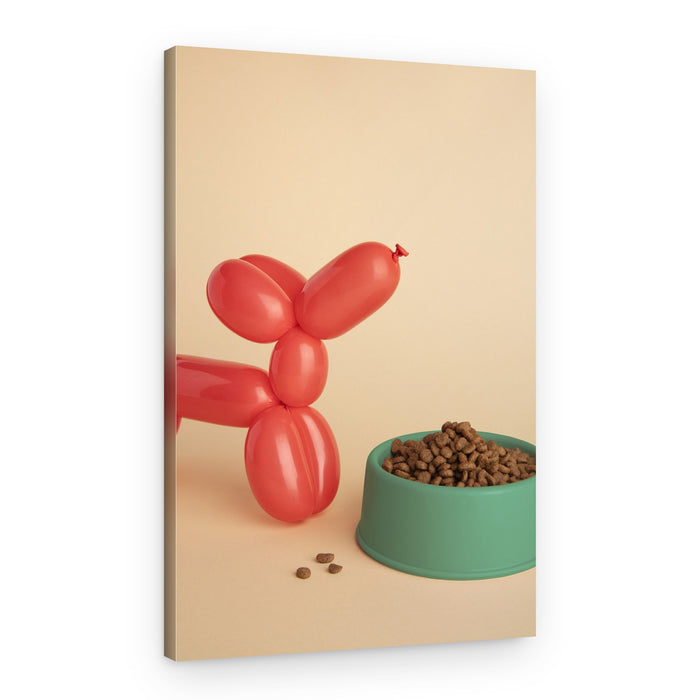 Red Balloon Dog – Canvas Print