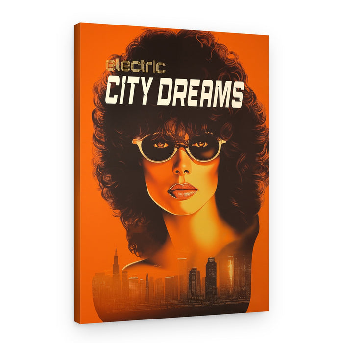 Retro City Dreamer – Canvas Print